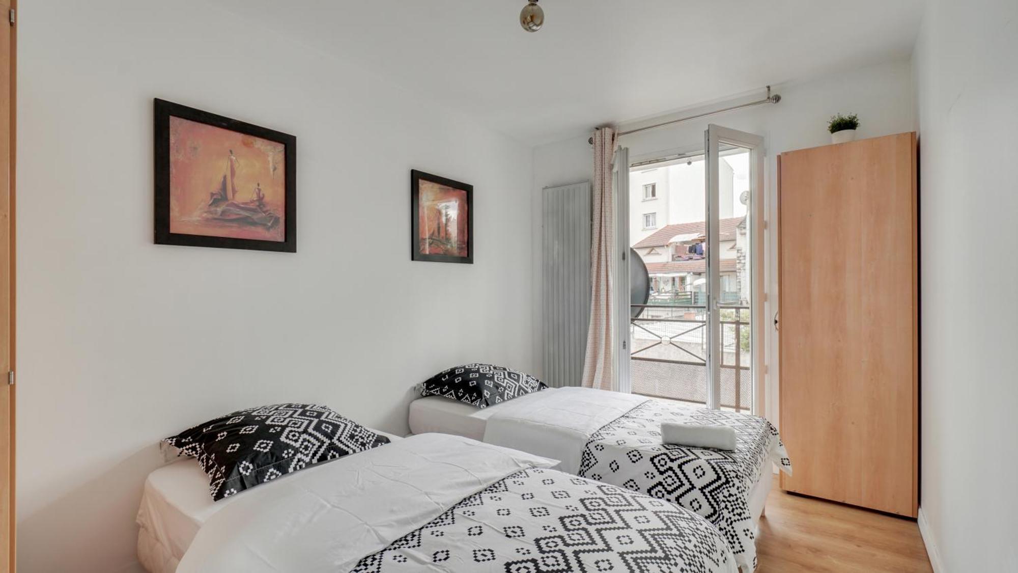 Chic Apart With Parking Near Paris 오베르빌리에 외부 사진